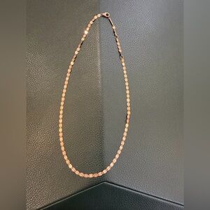 Lana PETITE NUDE CHAIN CHOKER NECKLACE in 14k rose gold